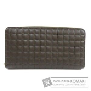 Celine Stitch Motif Long Wallet Calfskin